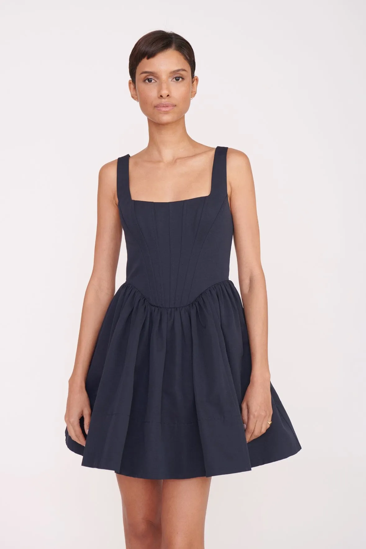 LANDSCAPE DRESS | NAVY sold by STAUD product image thumbnail 3