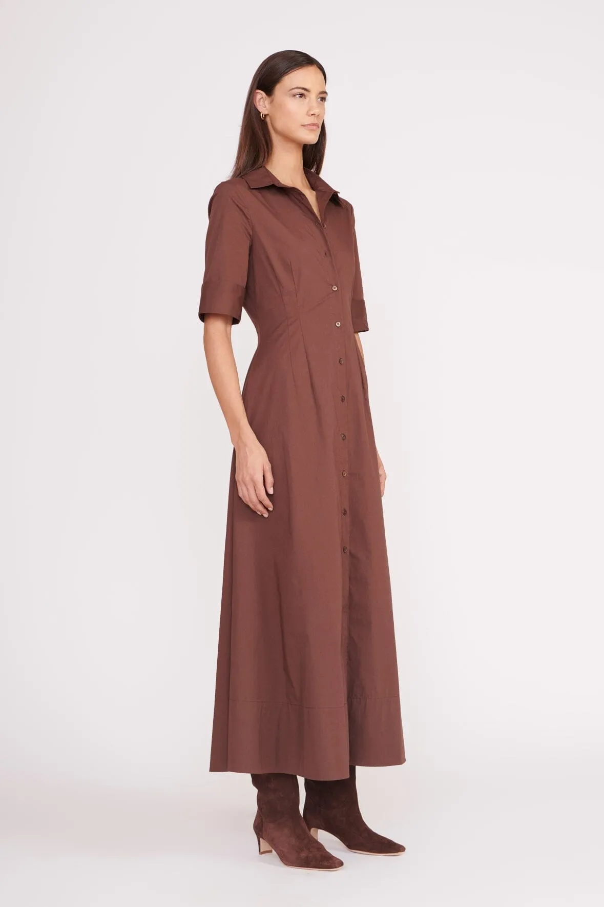 JOAN MAXI DRESS | MAHOGANY sold by STAUD product image thumbnail 2