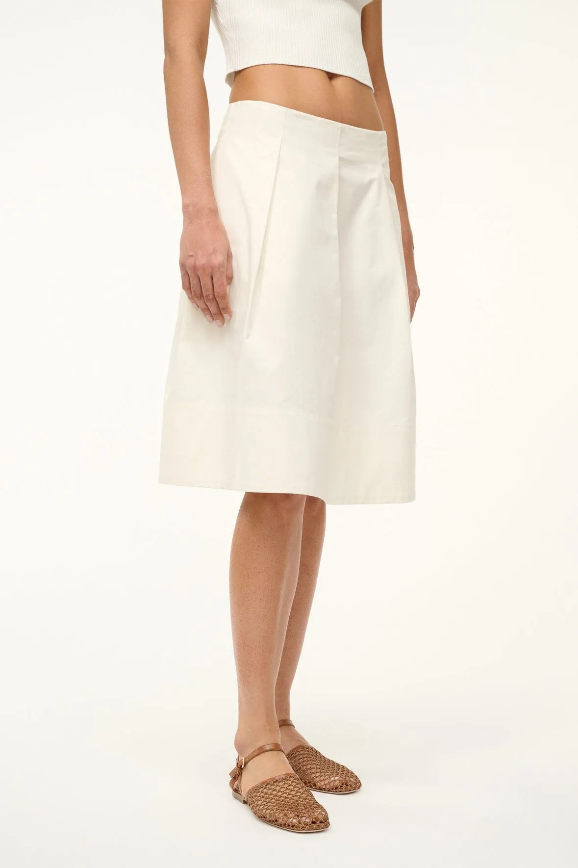 LONDON SKIRT | IVORY sold by STAUD product image thumbnail 2