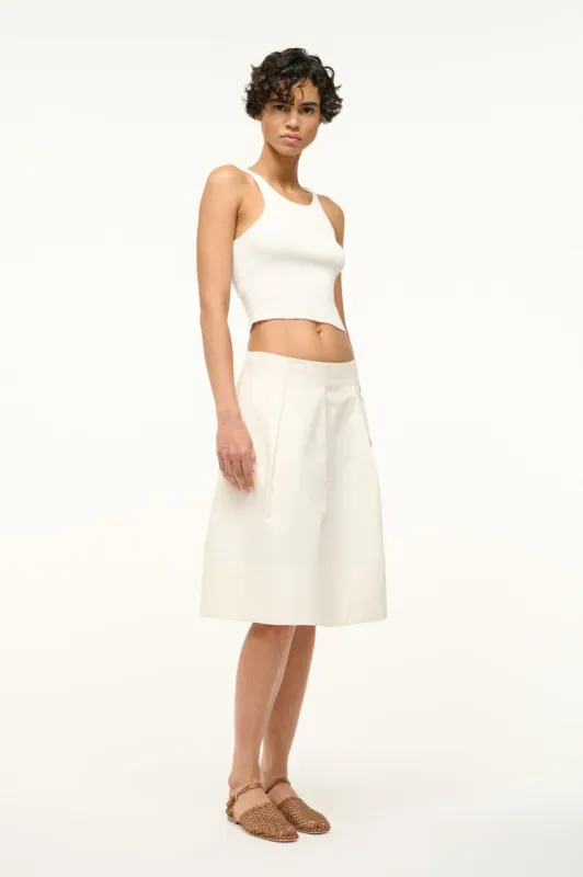 LONDON SKIRT | IVORY sold by STAUD