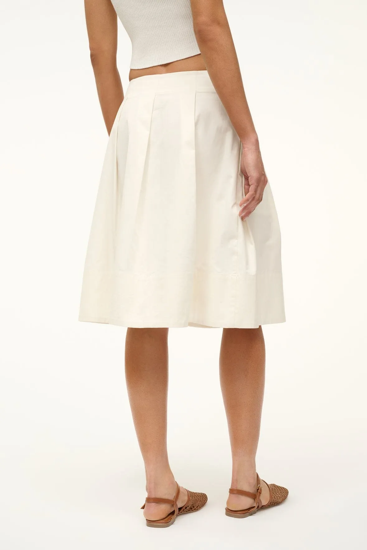 LONDON SKIRT | IVORY sold by STAUD product image thumbnail 4
