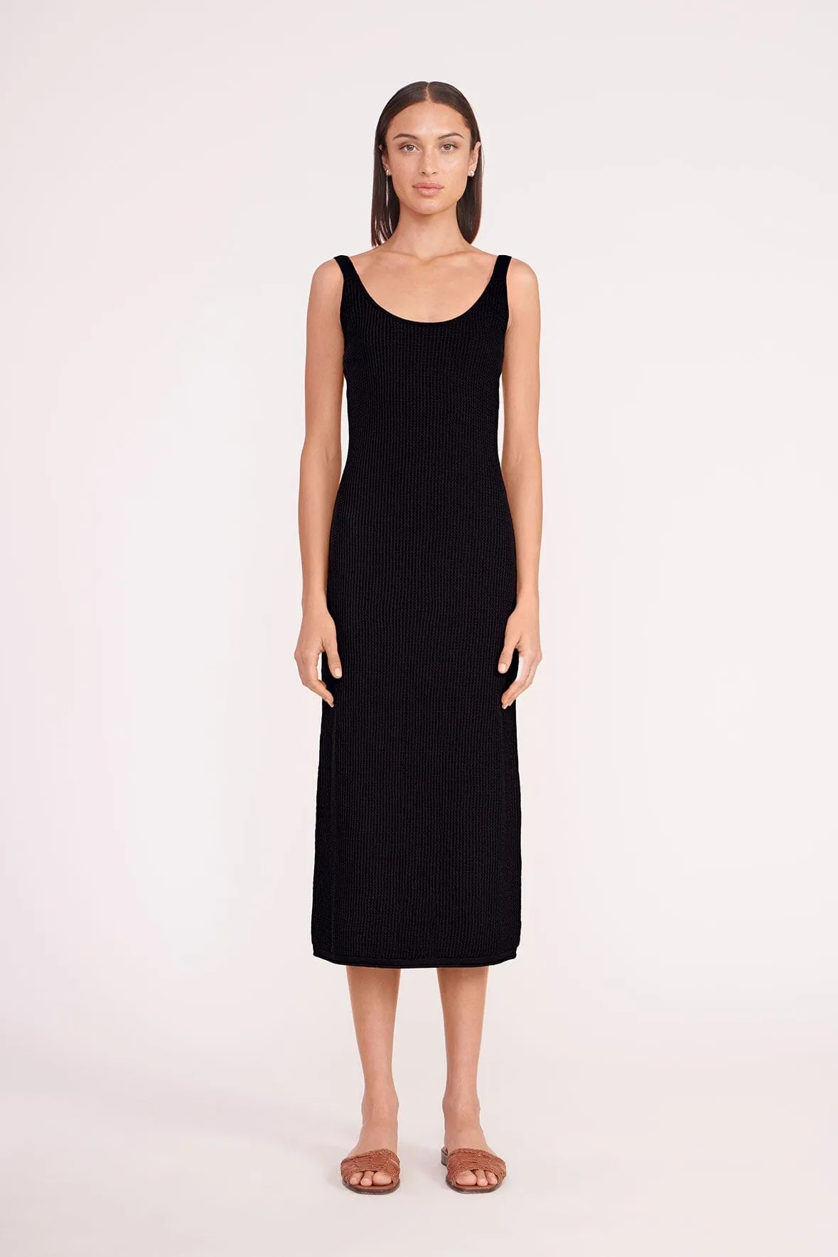 JESSICA COVERUP DRESS | BLACK sold by STAUD