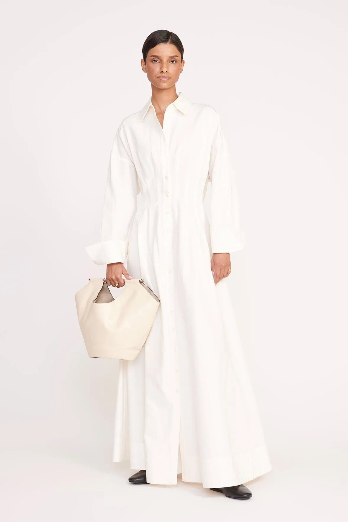 WINONA DRESS | IVORY sold by STAUD