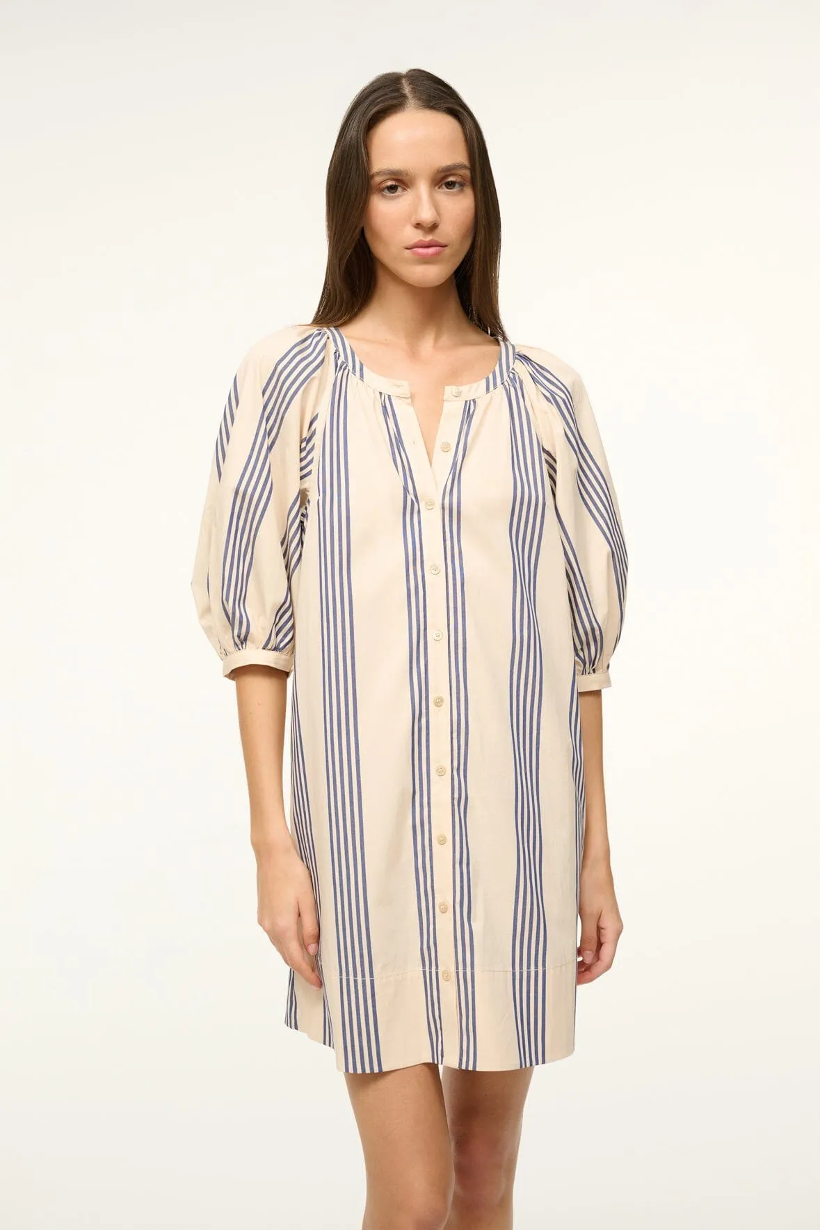 MINI VINCENT DRESS | MARINE BAYADERE STRIPE sold by STAUD product image thumbnail 4