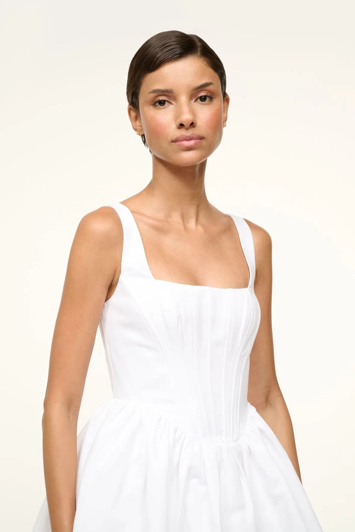 LANDSCAPE DRESS | WHITE sold by STAUD product image thumbnail 4