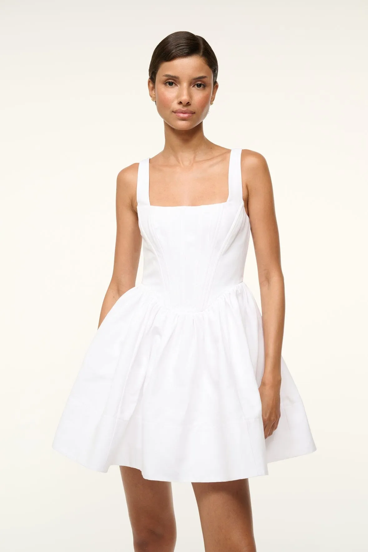 LANDSCAPE DRESS | WHITE sold by STAUD product image thumbnail 5
