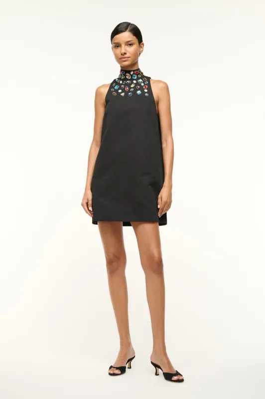 FINN DRESS | BLACK CELESTIAL sold by STAUD
