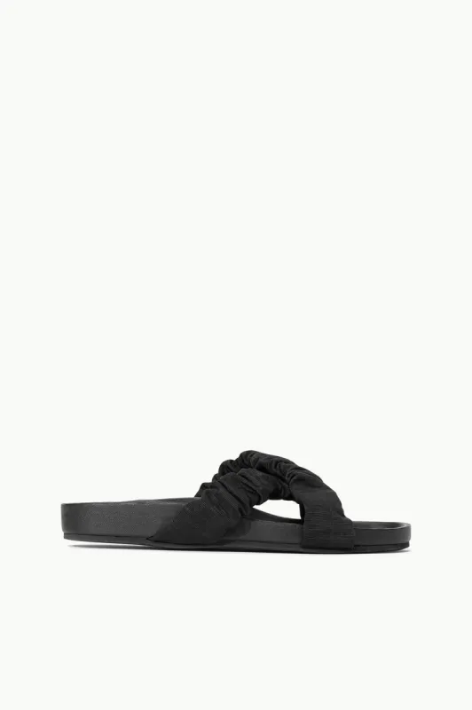 MICHEL SLIDE | BLACK sold by STAUD