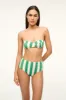 JO BALCONETTE TOP | BUNGALOW STRIPE sold by STAUD