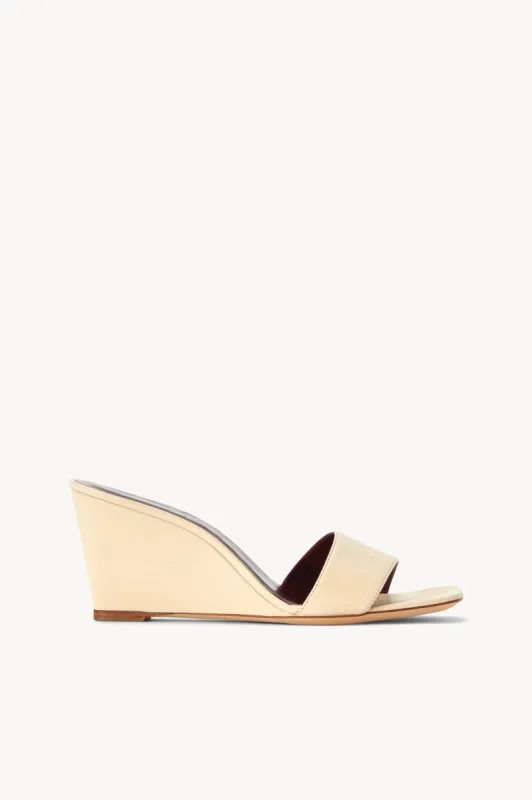 BILLIE WEDGE | CREAM sold by STAUD