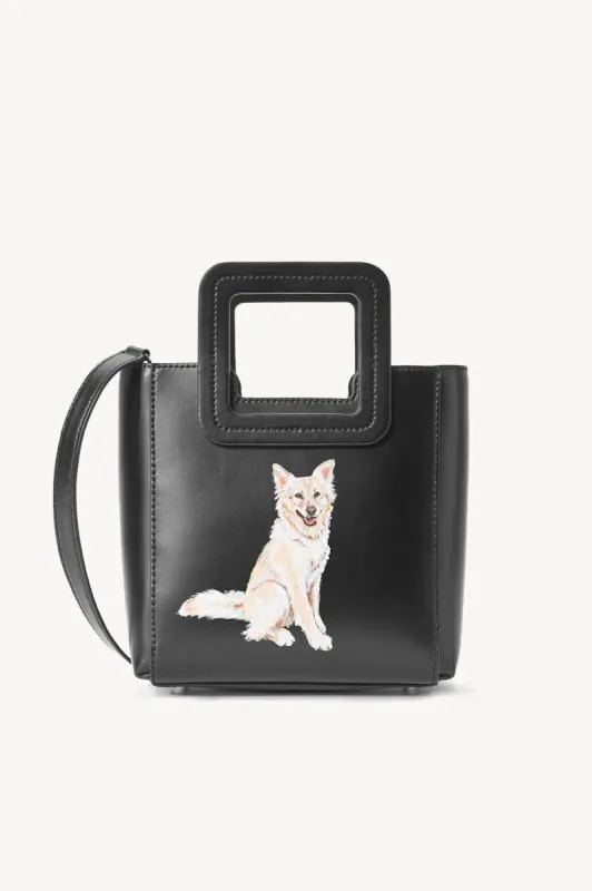 CUSTOM MINI SHIRLEY LEATHER BAG | BLACK sold by STAUD