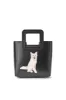 CUSTOM MINI SHIRLEY LEATHER BAG | BLACK sold by STAUD