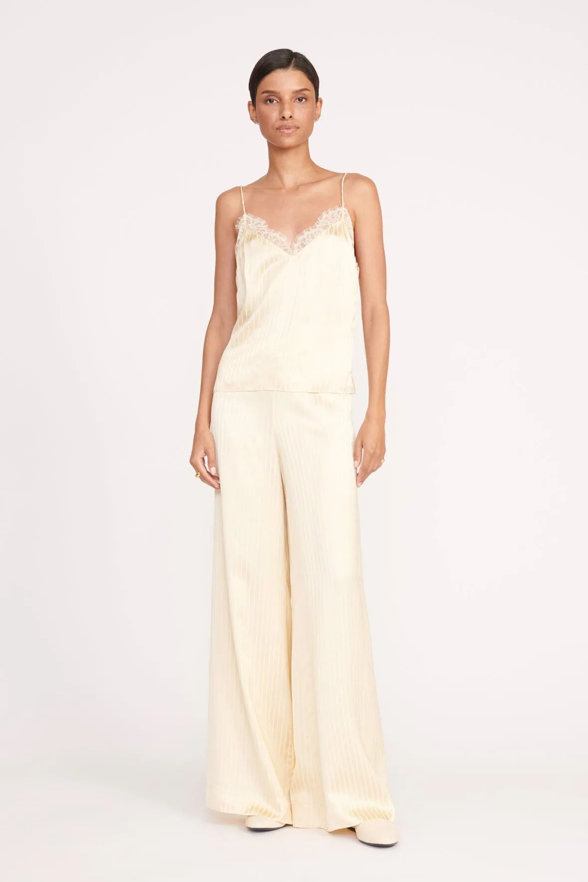 LACEY TOP | GOLD STRIPE sold by STAUD product image thumbnail 2