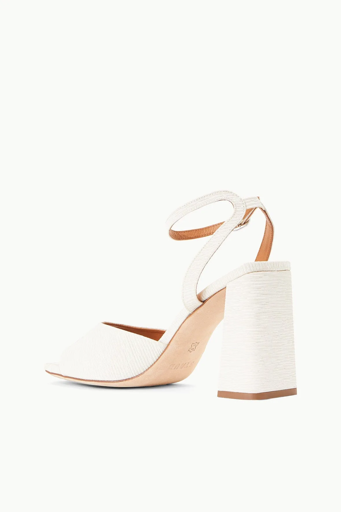 SOLANGE HEEL | WHITE sold by STAUD product image thumbnail 3