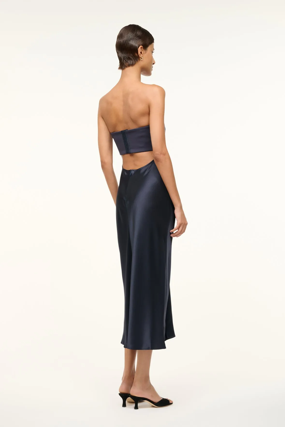 MIDI WAYFARING DRESS | NAVY sold by STAUD product image thumbnail 2