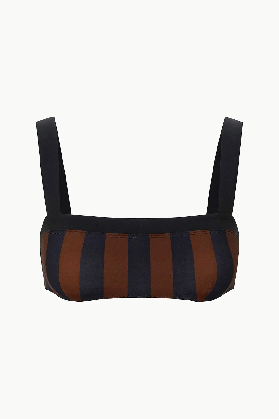 LIV BIKINI TOP | BLACK TAN SEASHORE STRIPE sold by STAUD product image thumbnail 5