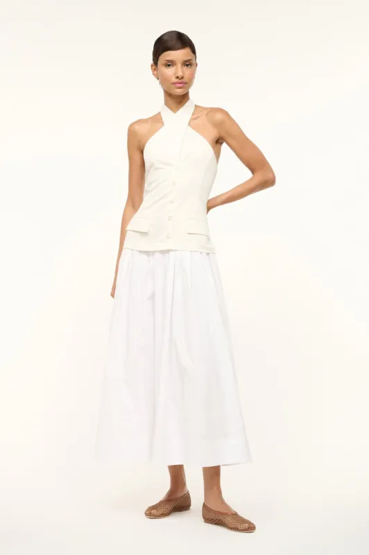 HARRINGTON DRESS | IVORY WHITE sold by STAUD
