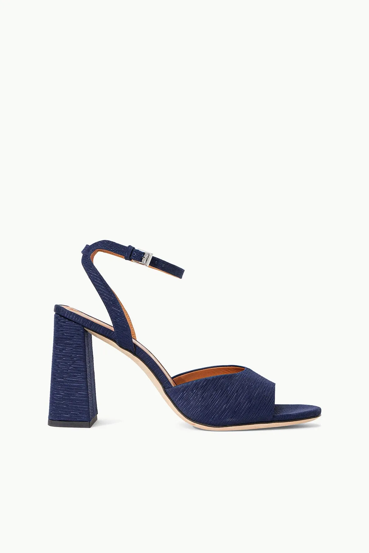 SOLANGE HEEL | NAVY sold by STAUD