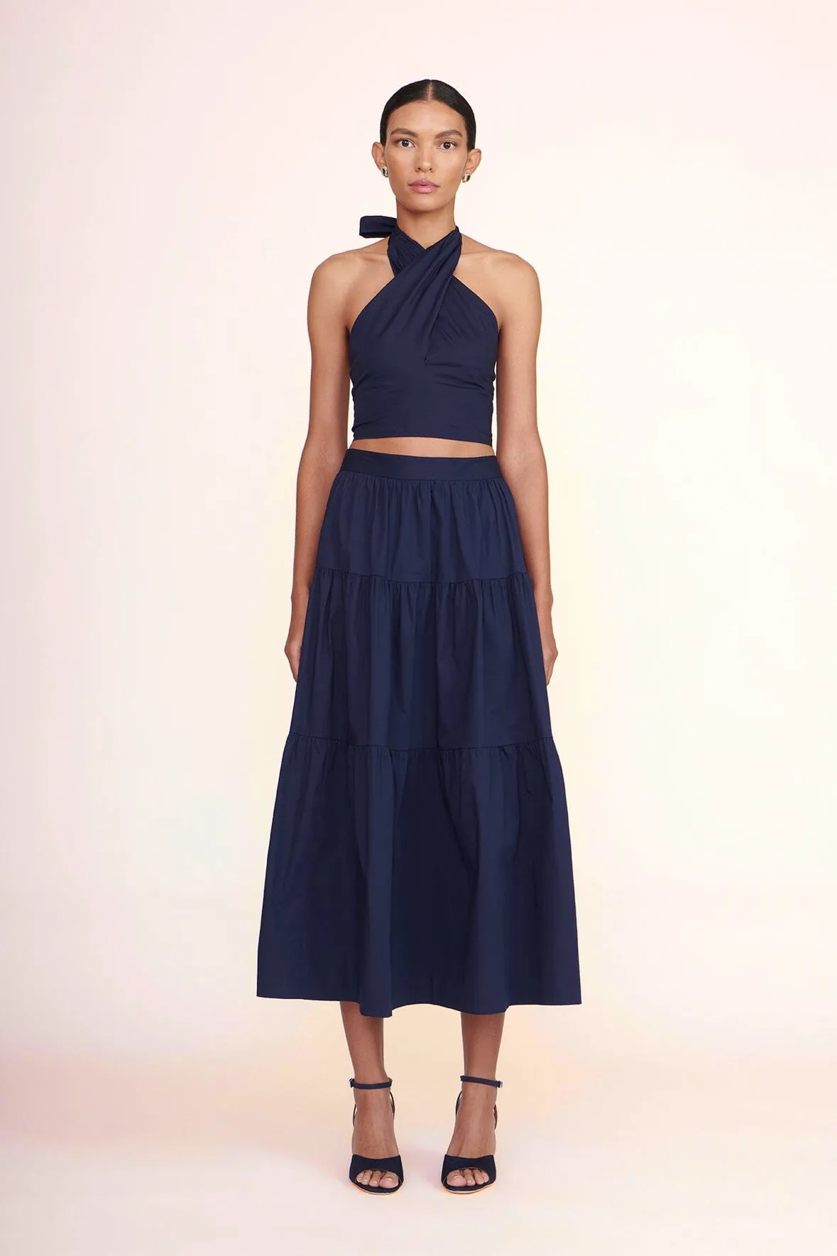 SOLANGE HEEL | NAVY sold by STAUD product image thumbnail 3