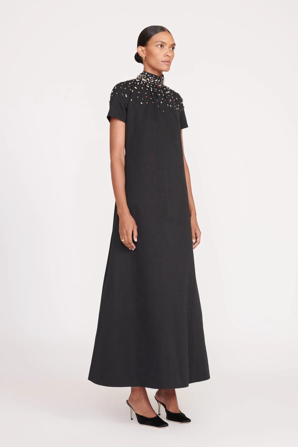 ilana dress black silver Stardust Onyx Ilana Dress