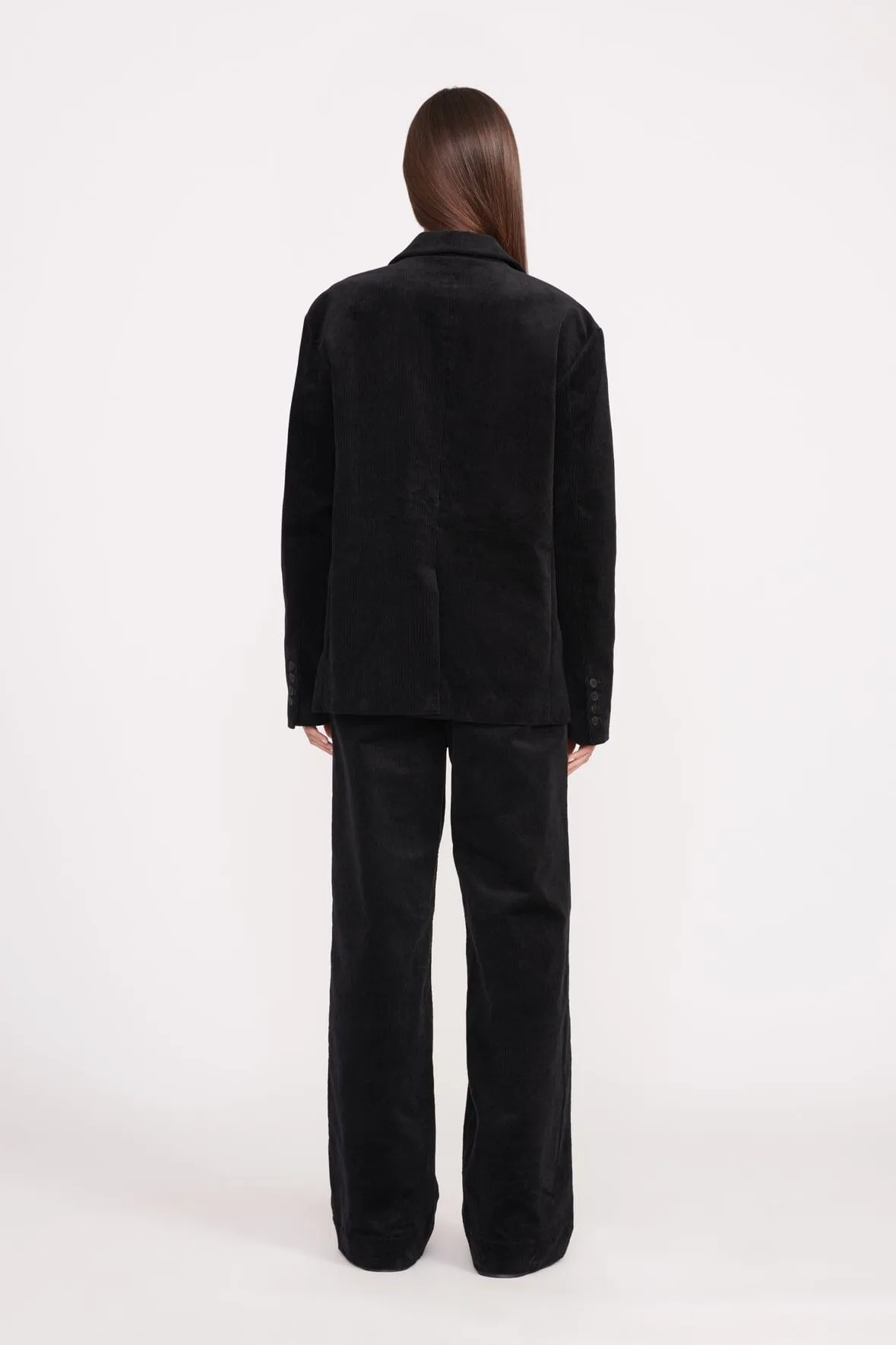 TREK OVERSIZED BLAZER | BLACK sold by STAUD product image thumbnail 4