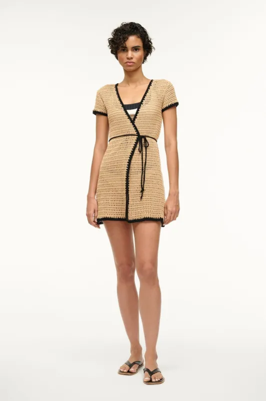 SPRITZ COVERUP DRESS | NATURAL BLACK sold by STAUD