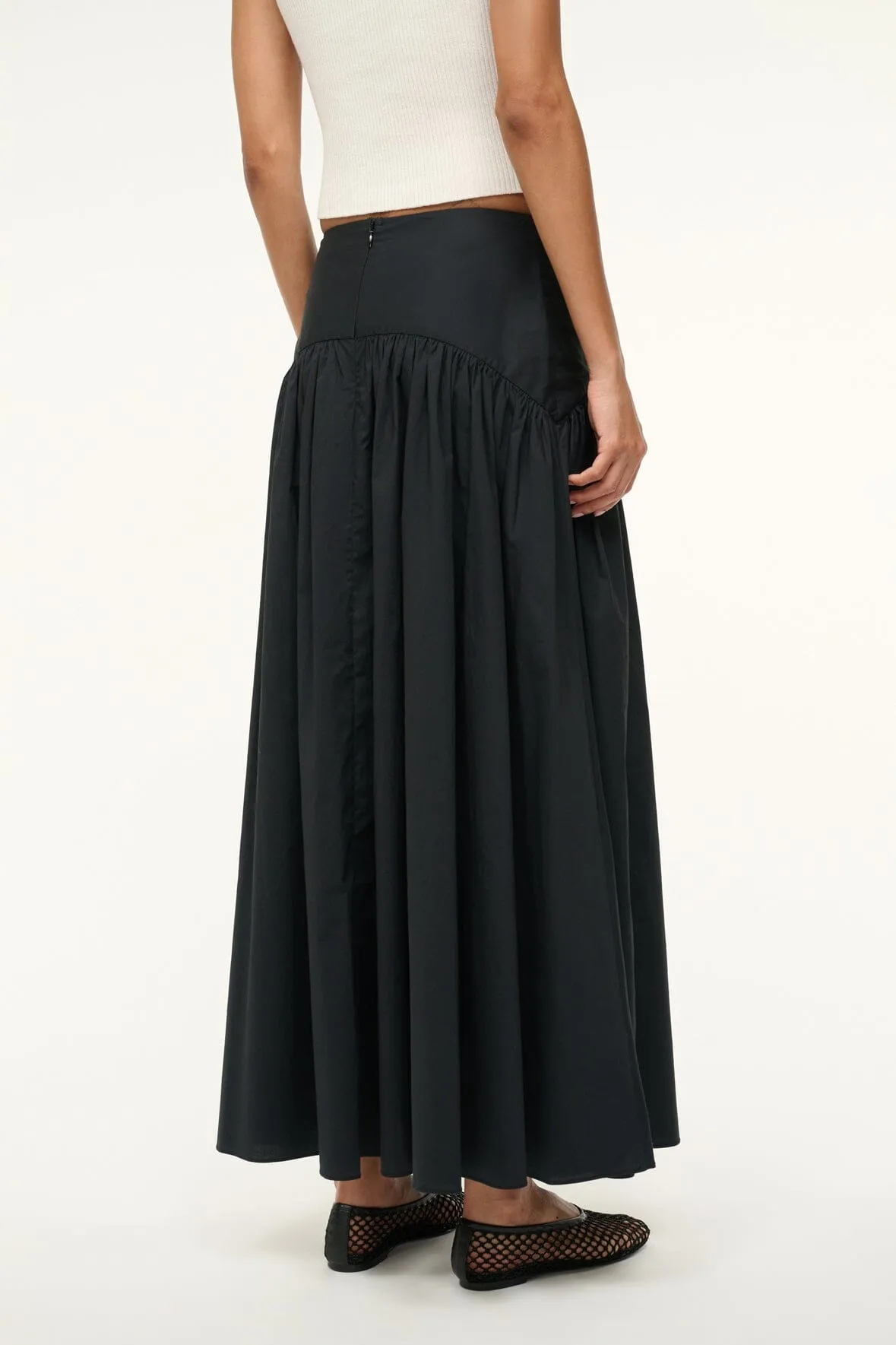 PROCIDA SKIRT | BLACK sold by STAUD product image thumbnail 3