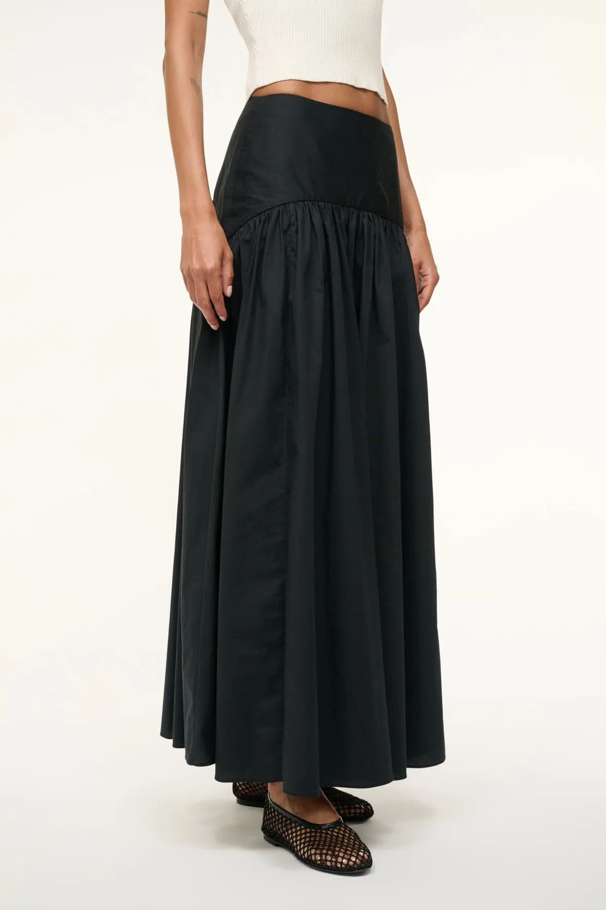 PROCIDA SKIRT | BLACK sold by STAUD product image thumbnail 2