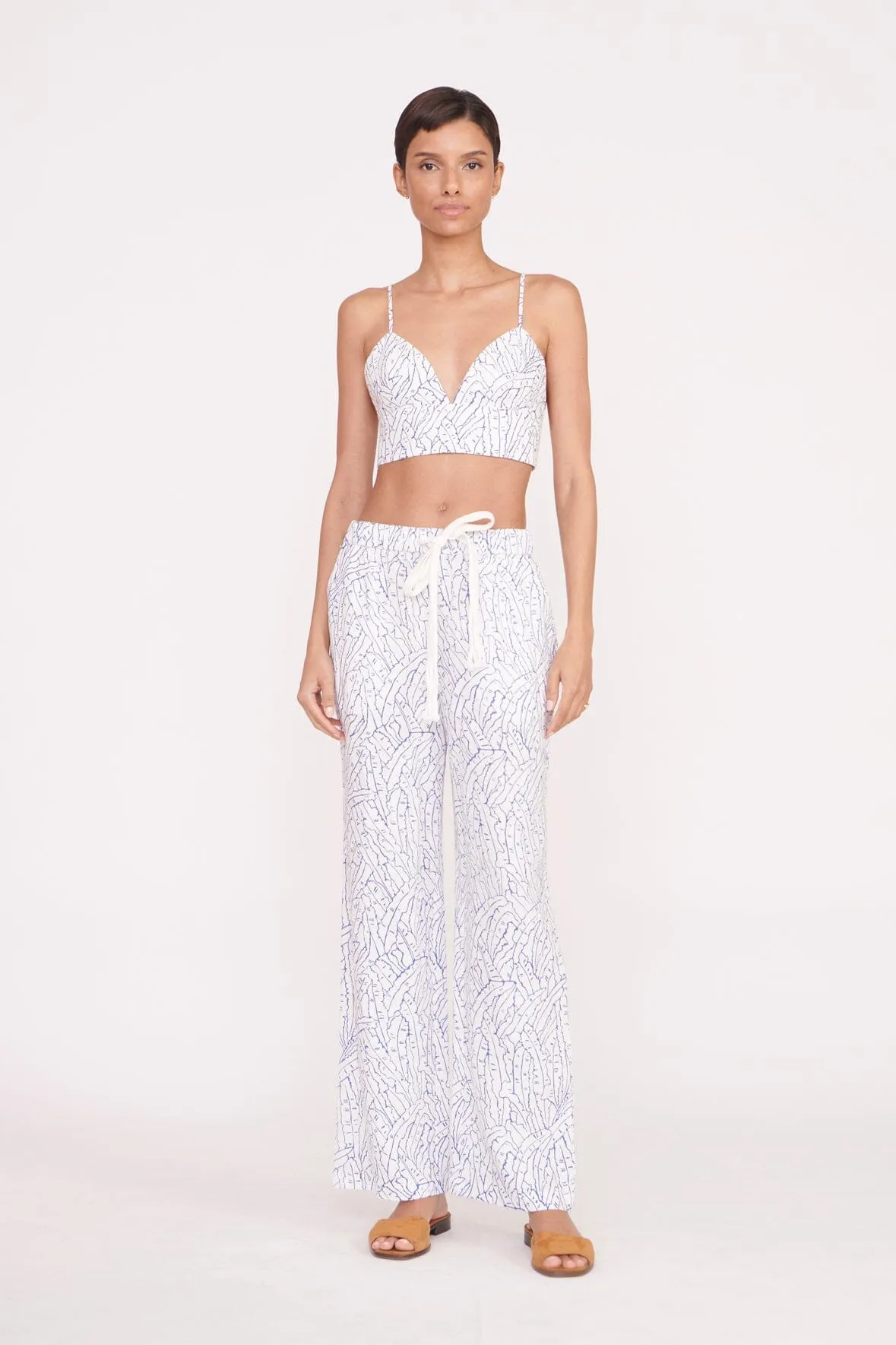 ALIZE PANT | BLUE PALM sold by STAUD