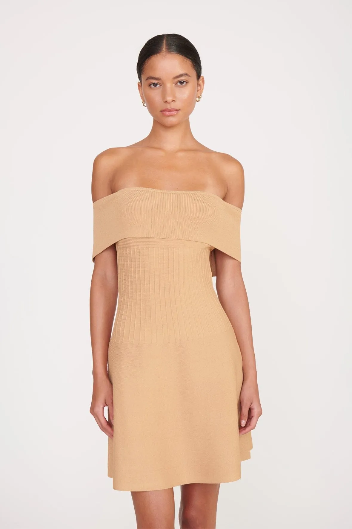 MINI ARTISTRY DRESS | CAMEL sold by STAUD product image thumbnail 4
