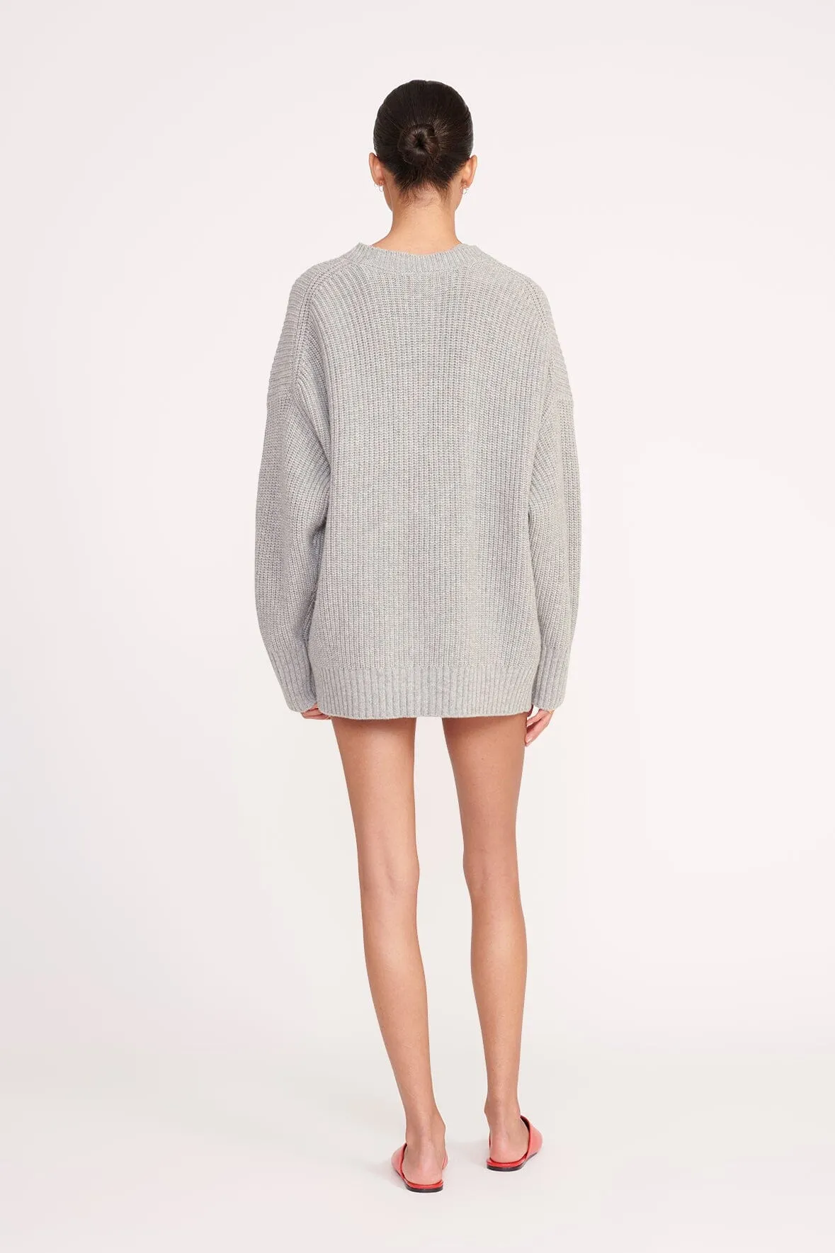 MATILDA CARDIGAN | HEATHER GREY sold by STAUD product image thumbnail 2