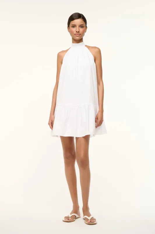 MINI MARLOWE DRESS | WHITE sold by STAUD