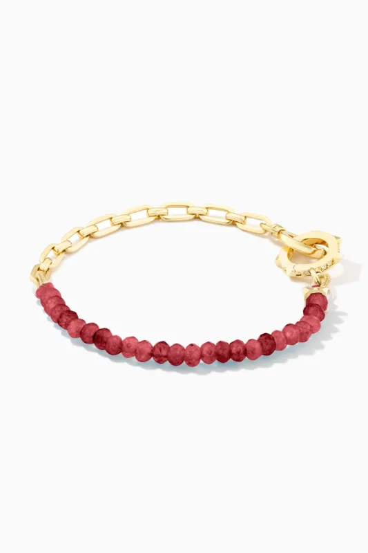 » Charlotte Garnet Gemstone Bracelet | Health (100% off) sold by Stella & Dot