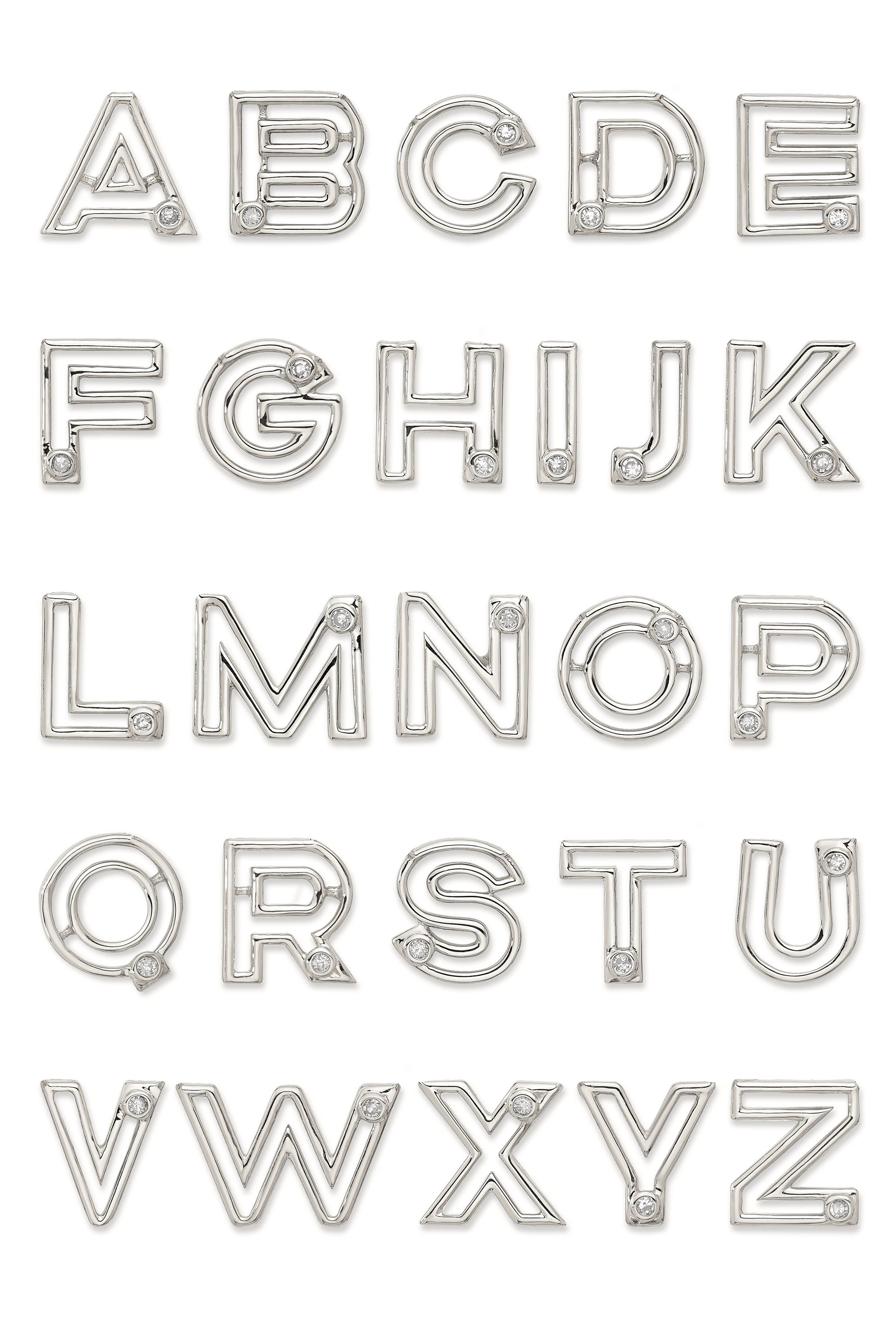 Covet 10kt Gold & Diamond Off Center Initial Necklace sold by Stella & Dot product image thumbnail 4