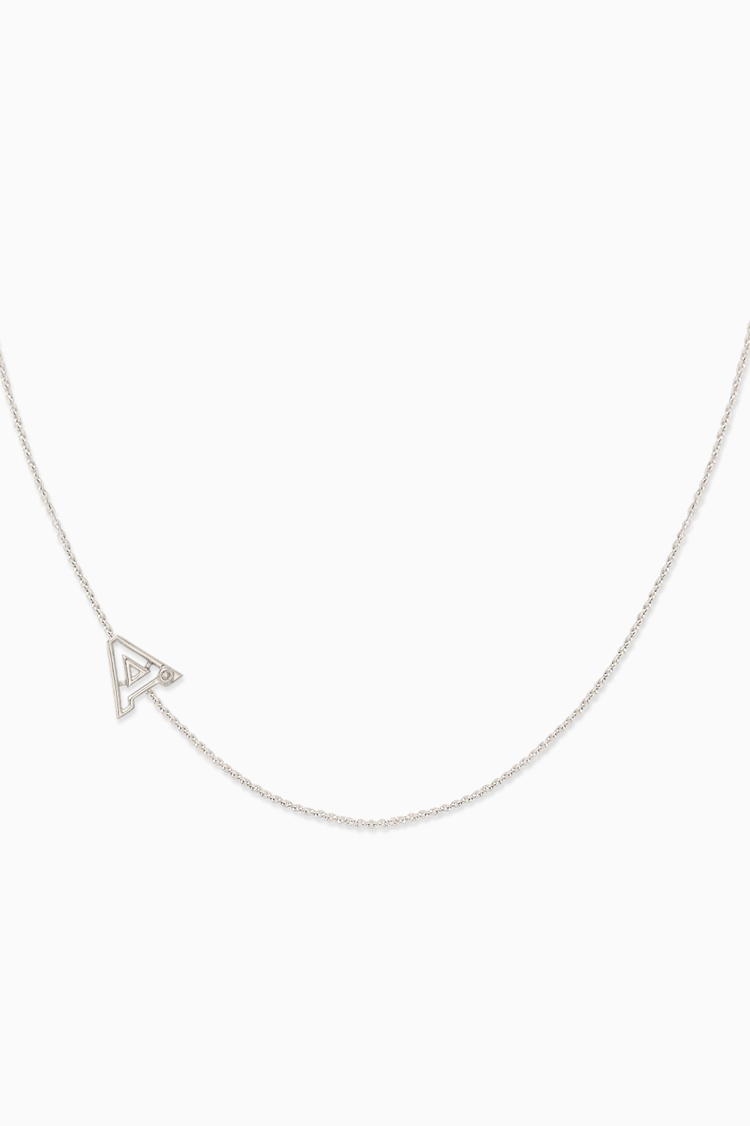 Covet 10kt Gold & Diamond Off Center Initial Necklace sold by Stella & Dot product image thumbnail 5