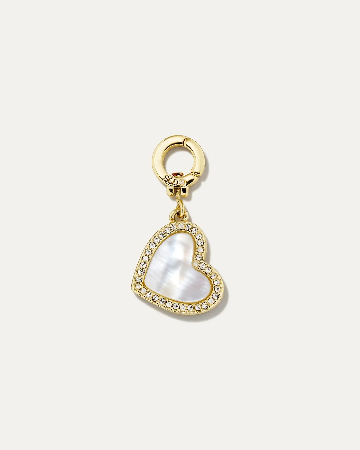 Tatum Mother of Pearl Heart Charm sold by Stella & Dot