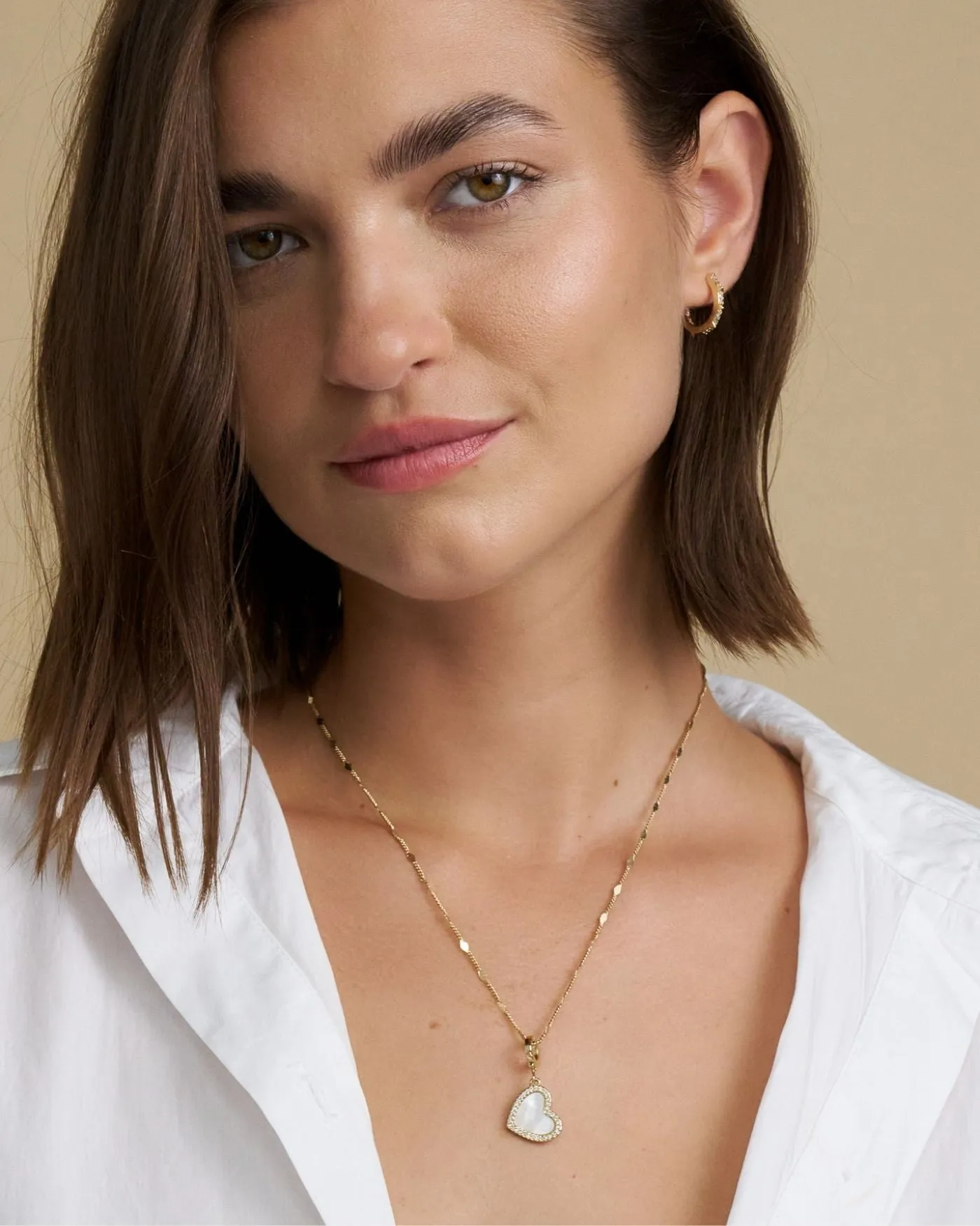 Tatum Mother of Pearl Heart Charm sold by Stella & Dot product image thumbnail 2