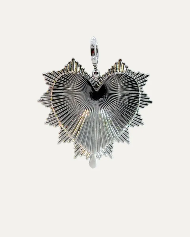 Tatum Silver Vintage Heart Charm sold by Stella & Dot