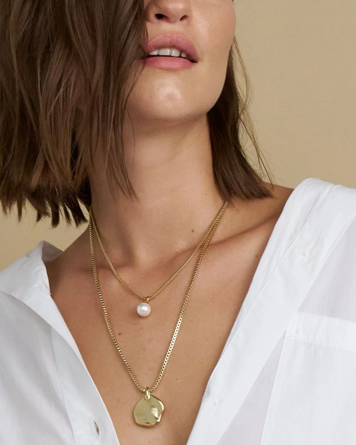 Gaia Pearl Layering Necklace sold by Stella & Dot product image thumbnail 5