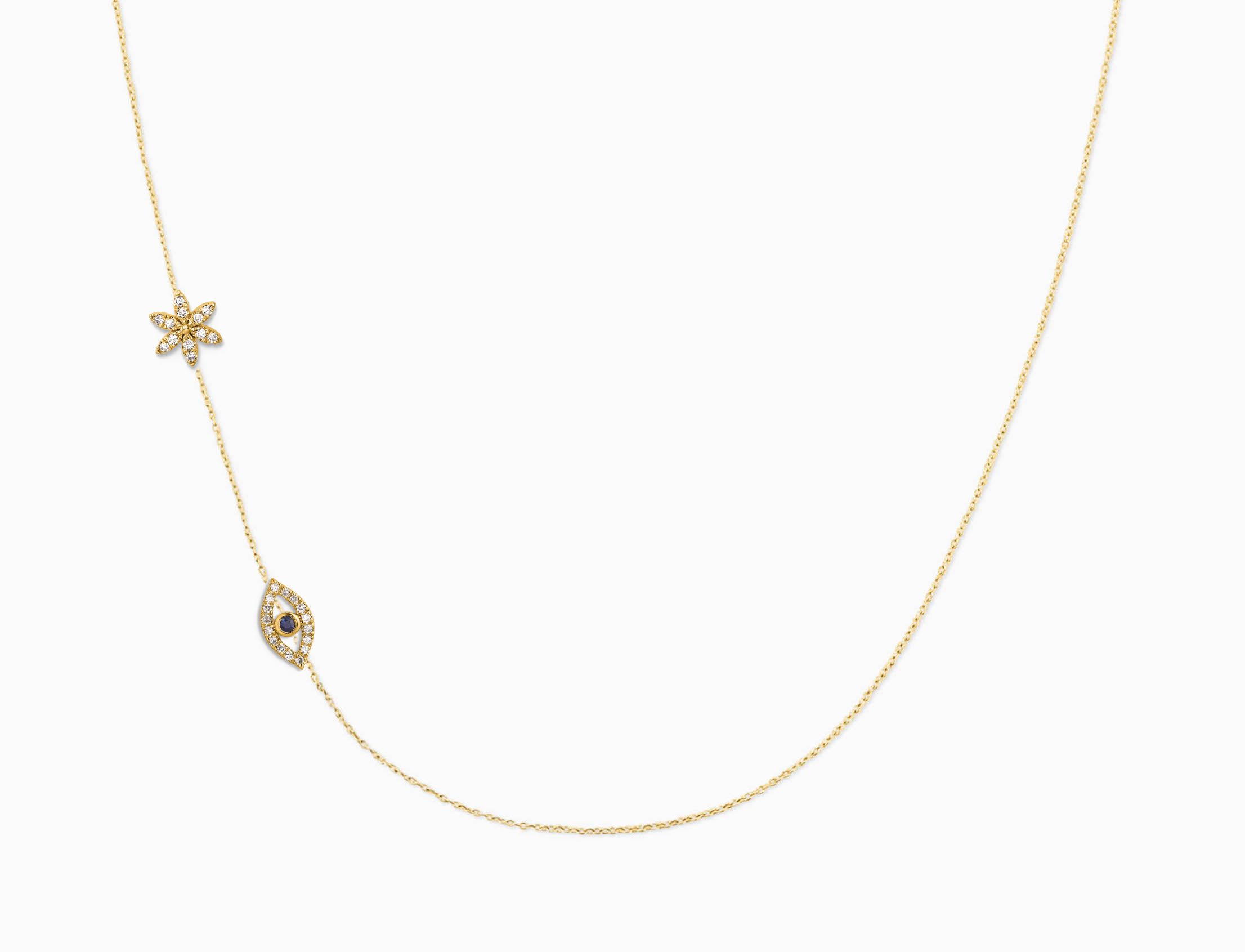 Covet 10kt Gold & Diamond Custom 2-Charm Necklace sold by Stella & Dot