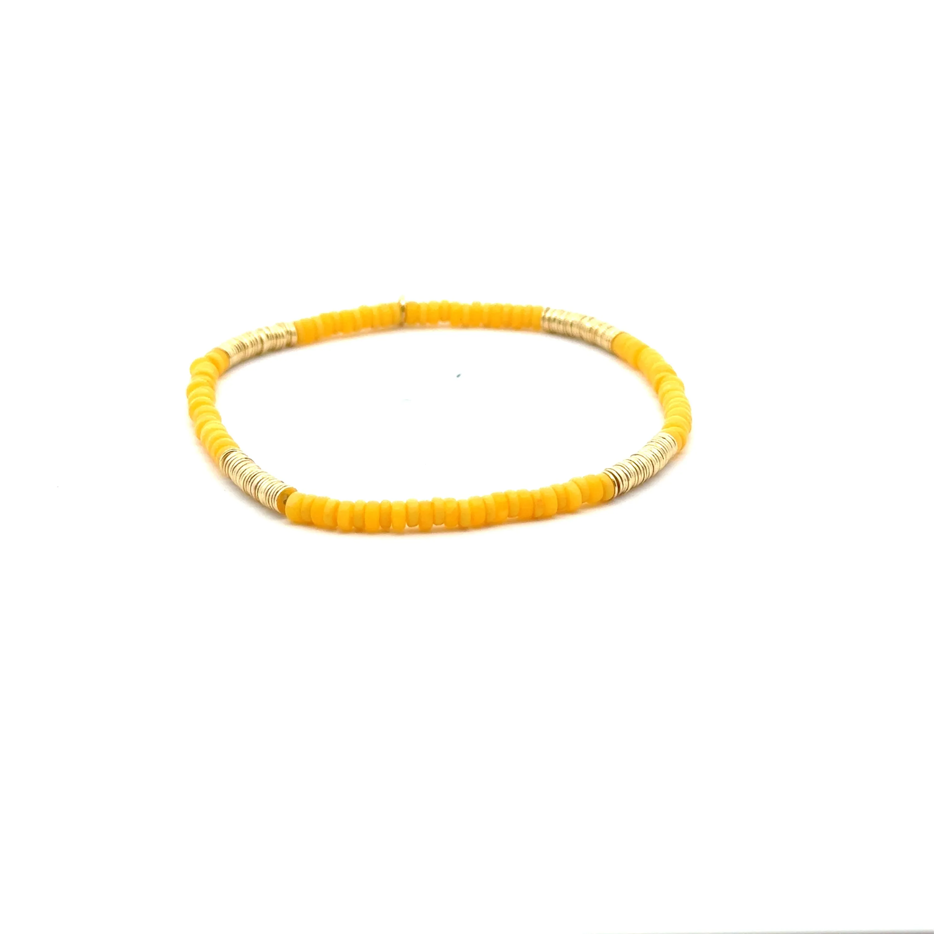 Gemstone Beaded Stretch Bracelet | Citrine sold by Stella & Dot