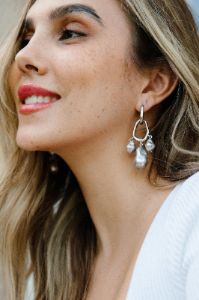 Jackie Pearl Convertible Hoop Statement Earrings sold by Stella & Dot