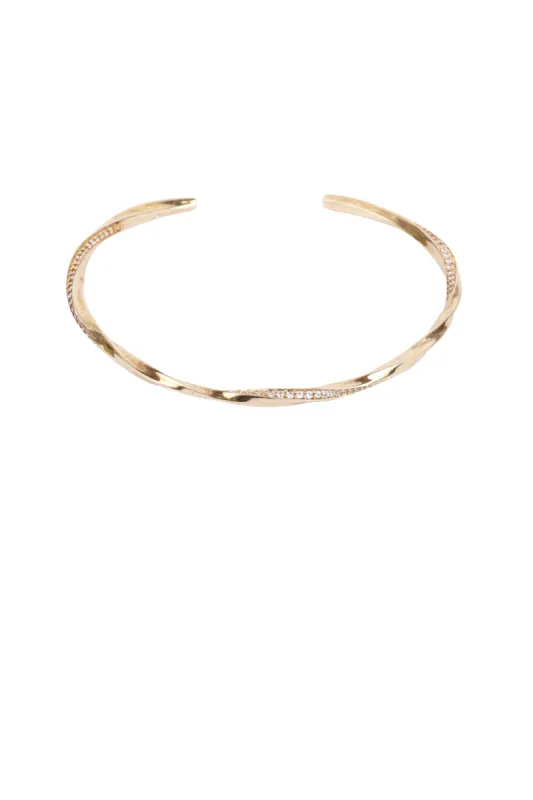 Twist Pavé Cuff sold by Stella & Dot