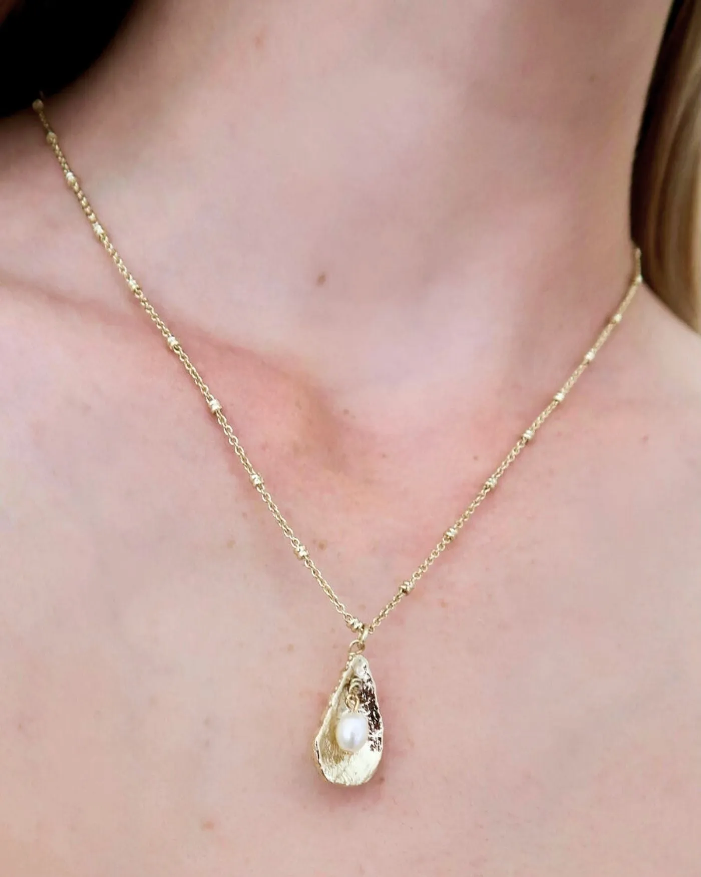 Shell and Pearl Charm Necklace sold by Stella & Dot product image thumbnail 2