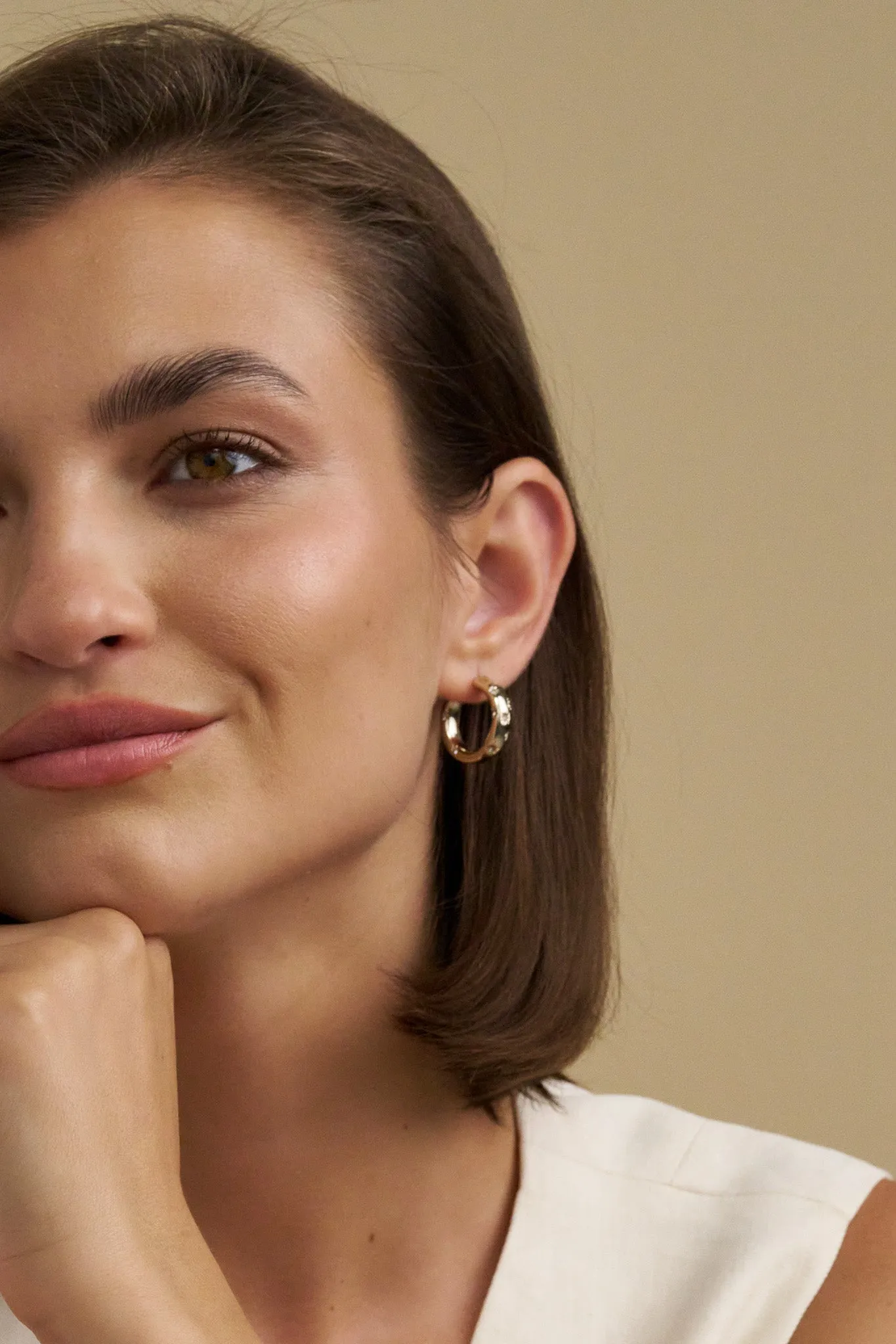 Celestial Hoops | Gold sold by Stella & Dot product image thumbnail 2