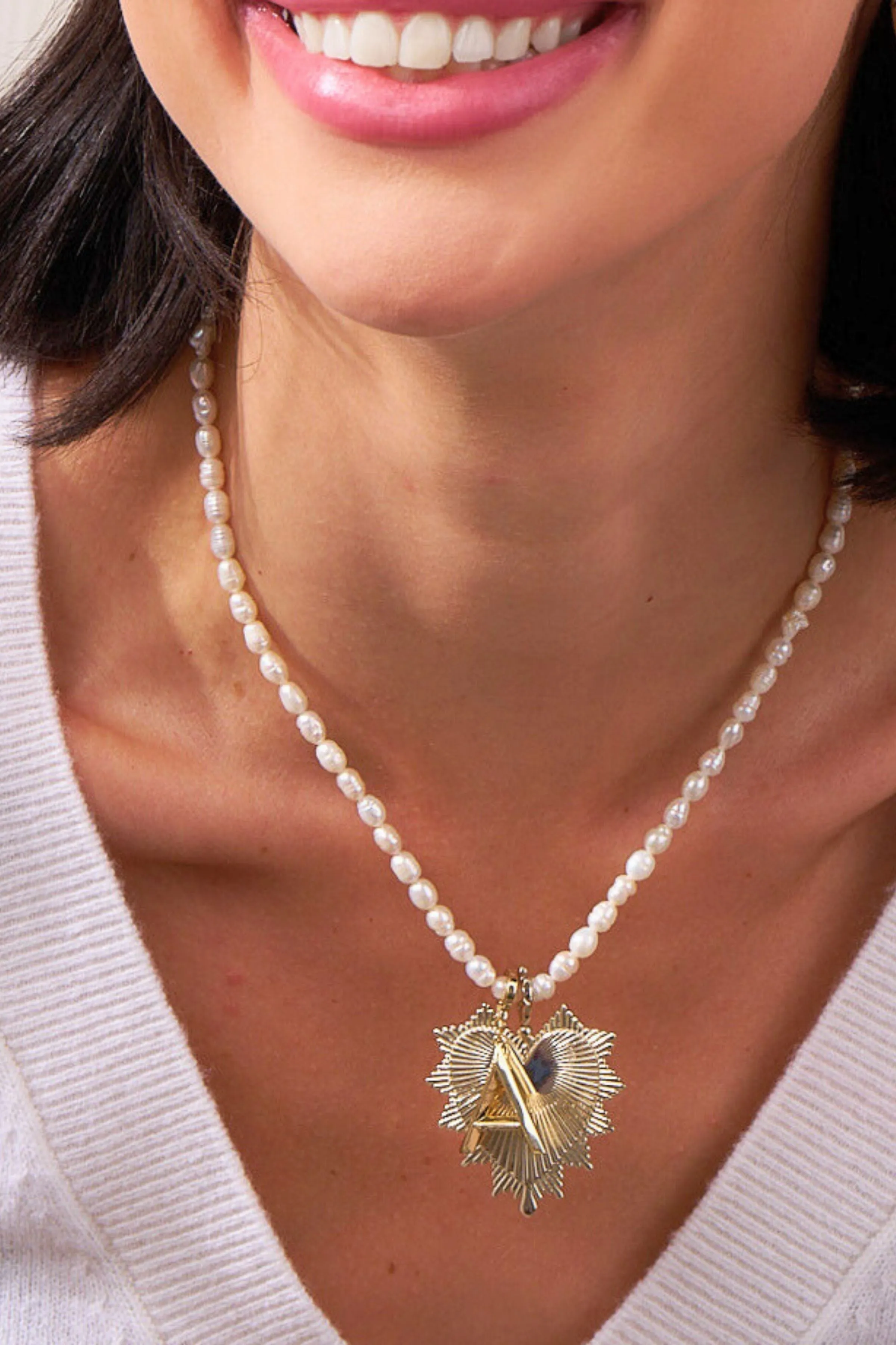 Tatum Vintage Heart Charm | Gold sold by Stella & Dot product image thumbnail 4