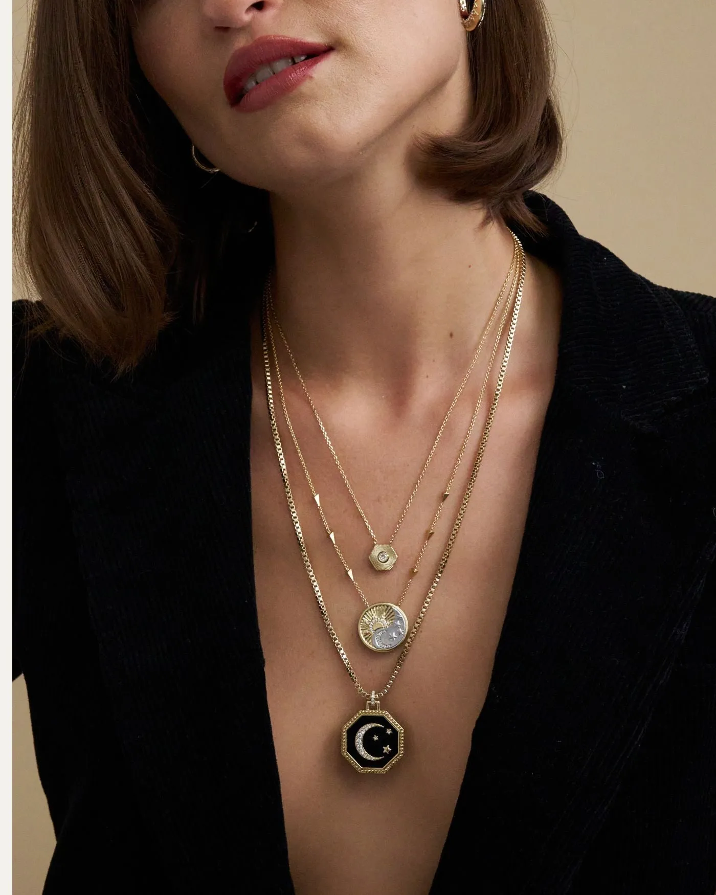 Terra Medallion Celestial Necklace sold by Stella & Dot product image thumbnail 4