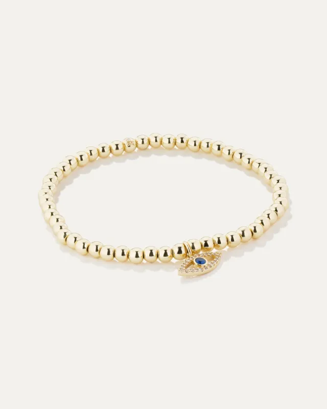 Evil Eye Beaded Stretch Bracelet sold by Stella & Dot