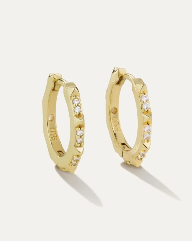 Charlotte Renegade Hoop Earrings | 3/4" sold by Stella & Dot