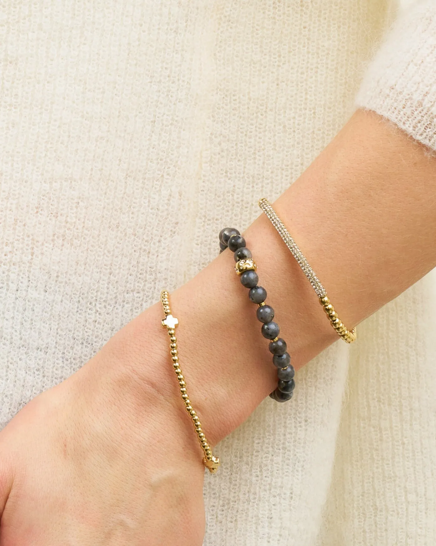 Power Stone Stretch Bracelet | Labradorite sold by Stella & Dot product image thumbnail 2